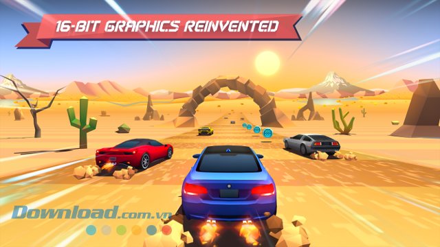Horizon Chase sở hữu đồ họa 16 bit điển hình 