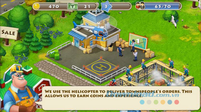 Giao diện game Township cho Windows Phone