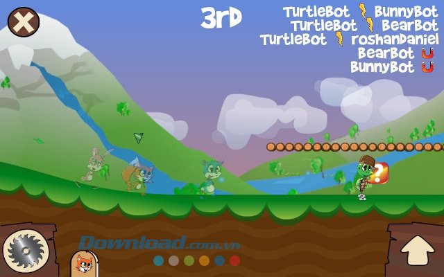 Giao diện màn chơi game Fun Run Giao diện màn chơi game Fun Run