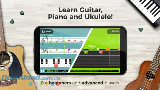 Học đàn đơn giản hơn với Yousician Learn Piano & Guitar 