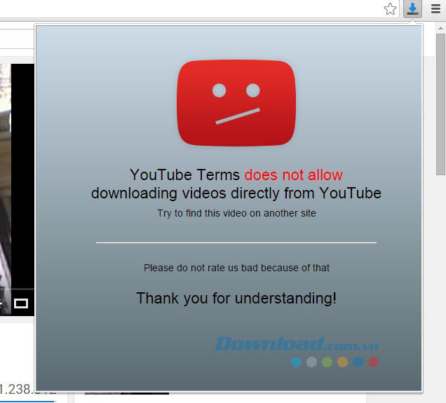 Ứng dụng phải dừng chân trước YouTube