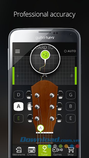 GuitarTuna - ứng dụng căng dây đàn chính xác 