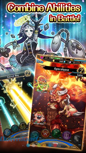 Kết hợp các thành tố để khai phá Skill trong game Unison League 