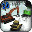 Heavy Snow Excavator: Blower & Truck Driving