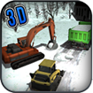 Heavy Snow Excavator: Blower & Truck Driving