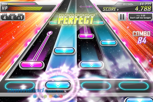Giao diện game Beat MP3 