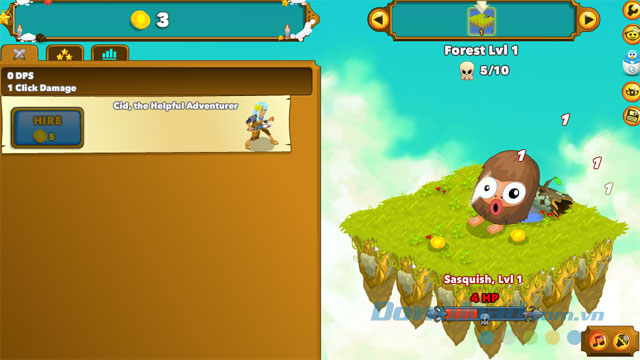 Click chuột để tiêu diệt kẻ thù