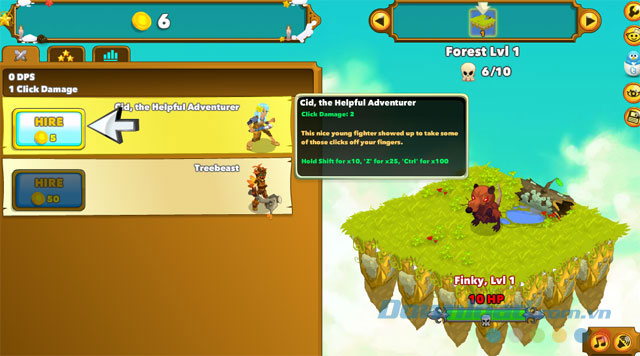 Mở khóa nhân vật mới