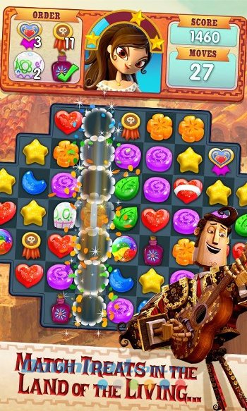 Lối chơi quen thuộc trong game Sugar Smash 