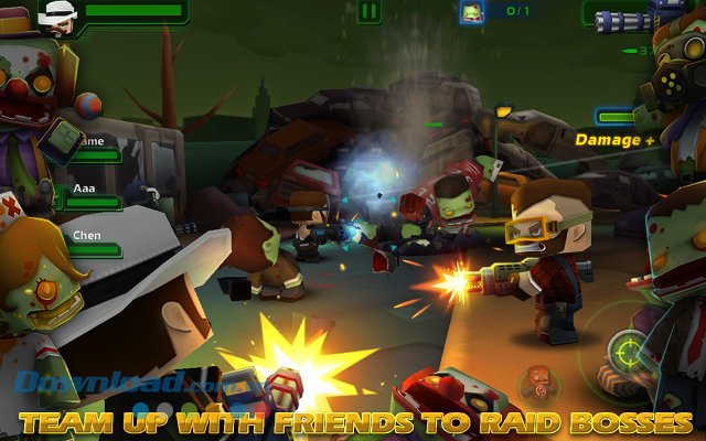 Lập nhóm chiến đấu trong game Call of Mini: Zombies 2