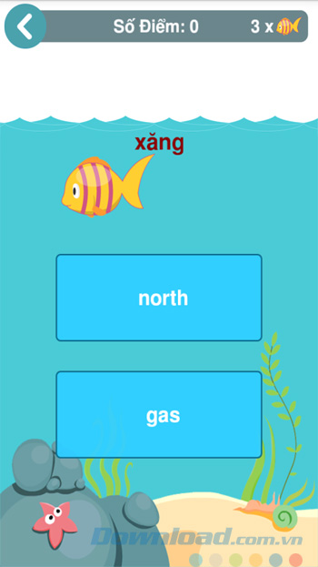 Giao diện học tiếng Anh