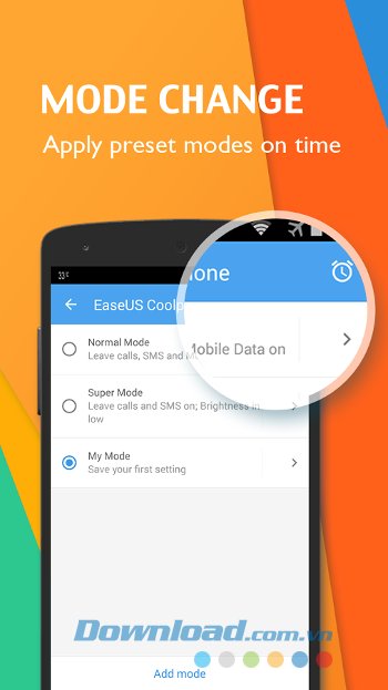 EaseUS Coolphone cho phép tạo các chế độ tiết kiệm pin theo ý muốn