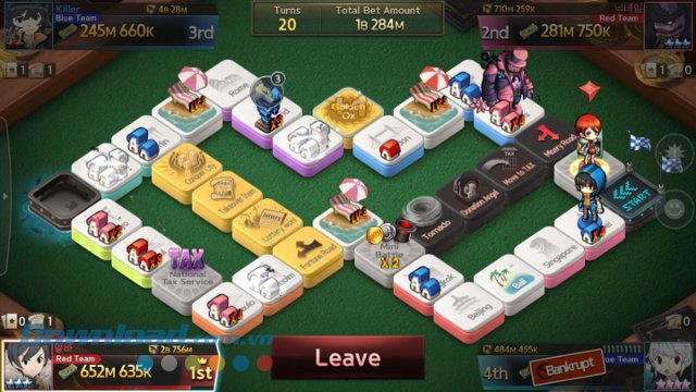 Tính năng chơi theo nhóm của Game of Dice Tính năng chơi theo nhóm của Game of Dice