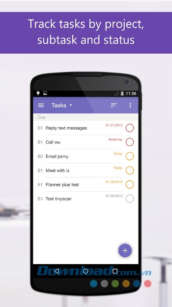 Theo dõi công việc đơn giản với Planner Plus 