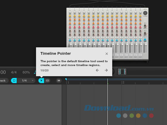 Hướng dẫn chi tiết từng mục của Audiotool