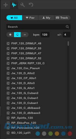 Kho mẫu phong phú của ứng dụng