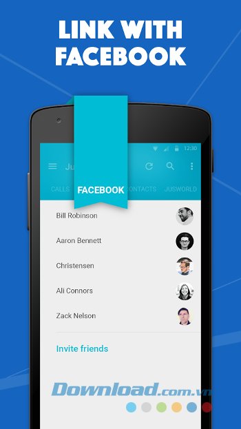Chat với bạn bè Facebook ngay trên JusTalk 