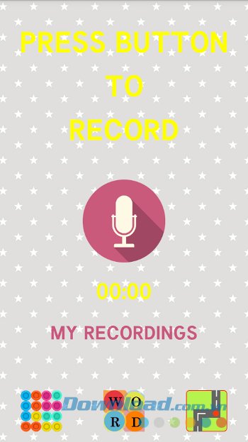 Giao diện ứng dụng Voice Changer 