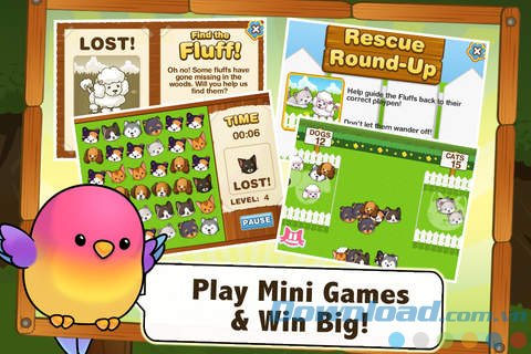 Tham gia mini game và trúng giải