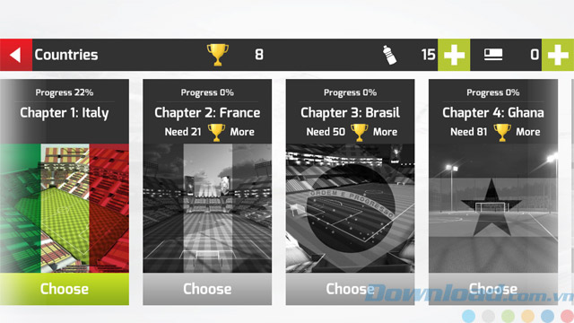 Tham gia giải đấu bóng đá ở nhiều quốc gia