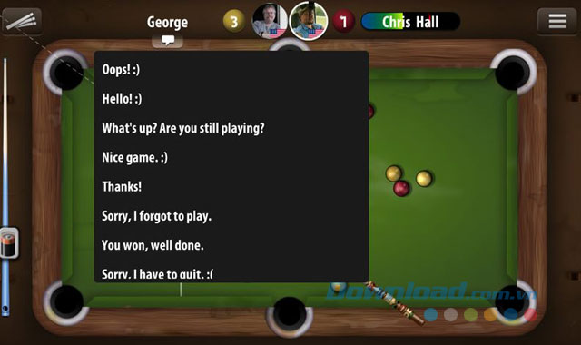 Chat với đối thủ trong game