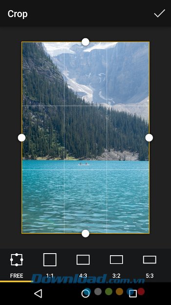 Spinly hỗ trợ nhiều preset kích thước ảnh