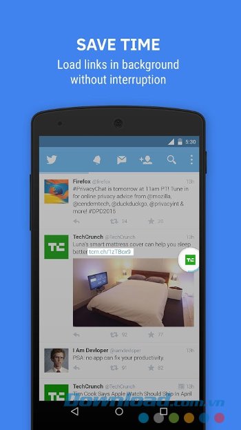 Flynx hỗ trợ tải web dưới dạng nền