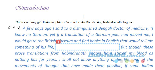 Xóa đoạn văn bản trong file 