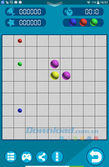 Giao diện chơi game Lines 98