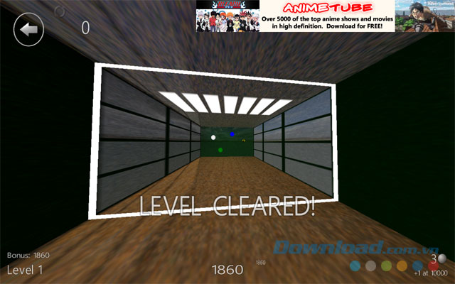 Hoàn thành bàn chơi khi bắn hết gạch