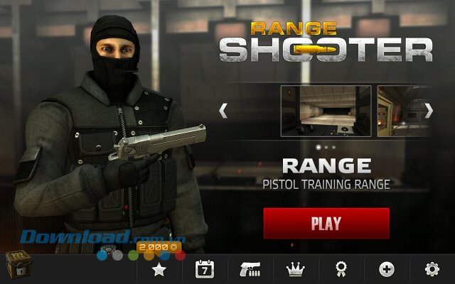 Giao diện game Range Shooter 