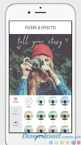 Áp dụng bộ lọc ảnh nghệ thuật