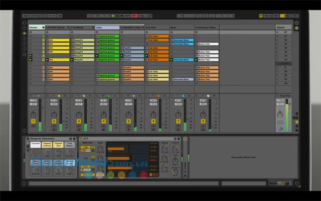 Giao diện phần mềm Ableton Live Suite Giao diện phần mềm Ableton Live Suite