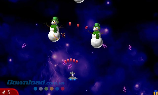  Chicken Invaders 2 Xmas có sự góp mặt của người tuyết