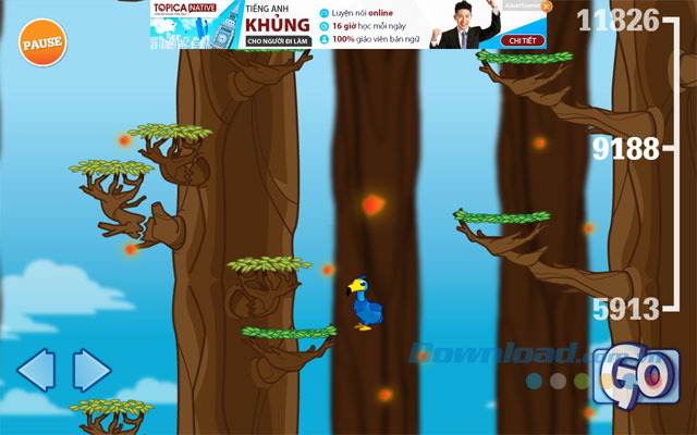 Giao diện game Dodo GoGo cho Windows 8 