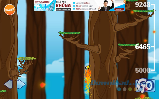 Tránh những cành cây yếu để cứu Dojo