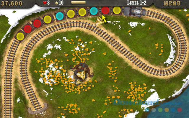 Giao diện game Loco Train Xmas HD cho Windows 8 