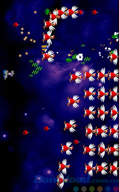 Giao diện game Chicken Invaders 2 Xmas cho Windows Phone
