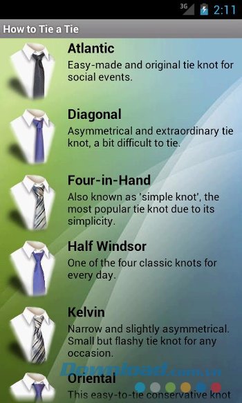 Hơn 20 kiểu thắt cà vạt trong How to Tie a Tie