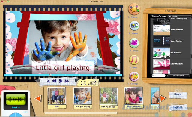 Tạo ảnh động với KidsMotion