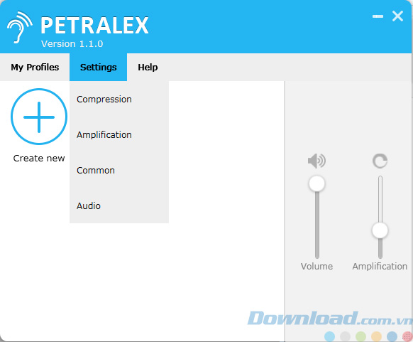 Các thiết lập của Petralex