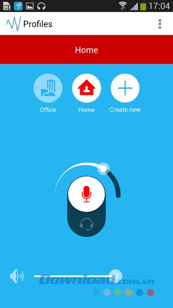 Giao diện ứng dụng Petralex Hearing Aid