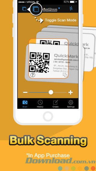 Scan nhiều mã cùng lúc