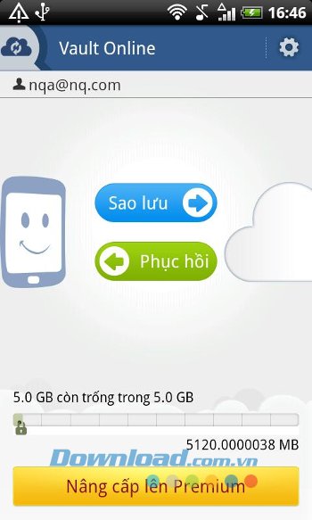 Các tùy chọn nâng cao của Vault-Hide SMS, Pics & Videos