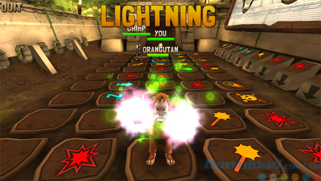 Chưởng đánh tia sét trong Battle Monkeys