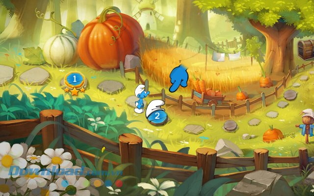 Bản đồ game Smurfs Epic Run 