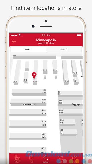 Tìm cửa hàng bằng sơ đồ Tìm cửa hàng bằng sơ đồ