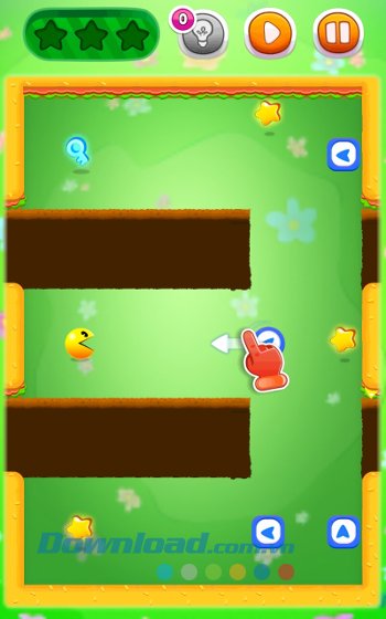 Giao diện màn chơi game PAC-MAN Bounce 