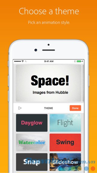 Chọn theme động Chọn theme động