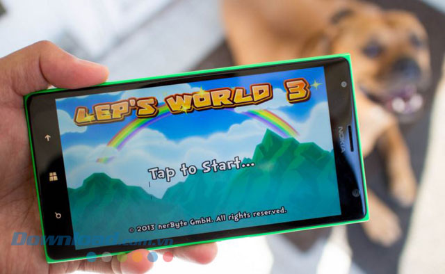 Game phiêu lưu Lep's World 3 cho Windows Phone